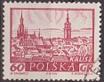 Poland - 1960 - Landscape - 60 Groszv - Red - Polonia, View - Scott 952 - View Kalisz - 0